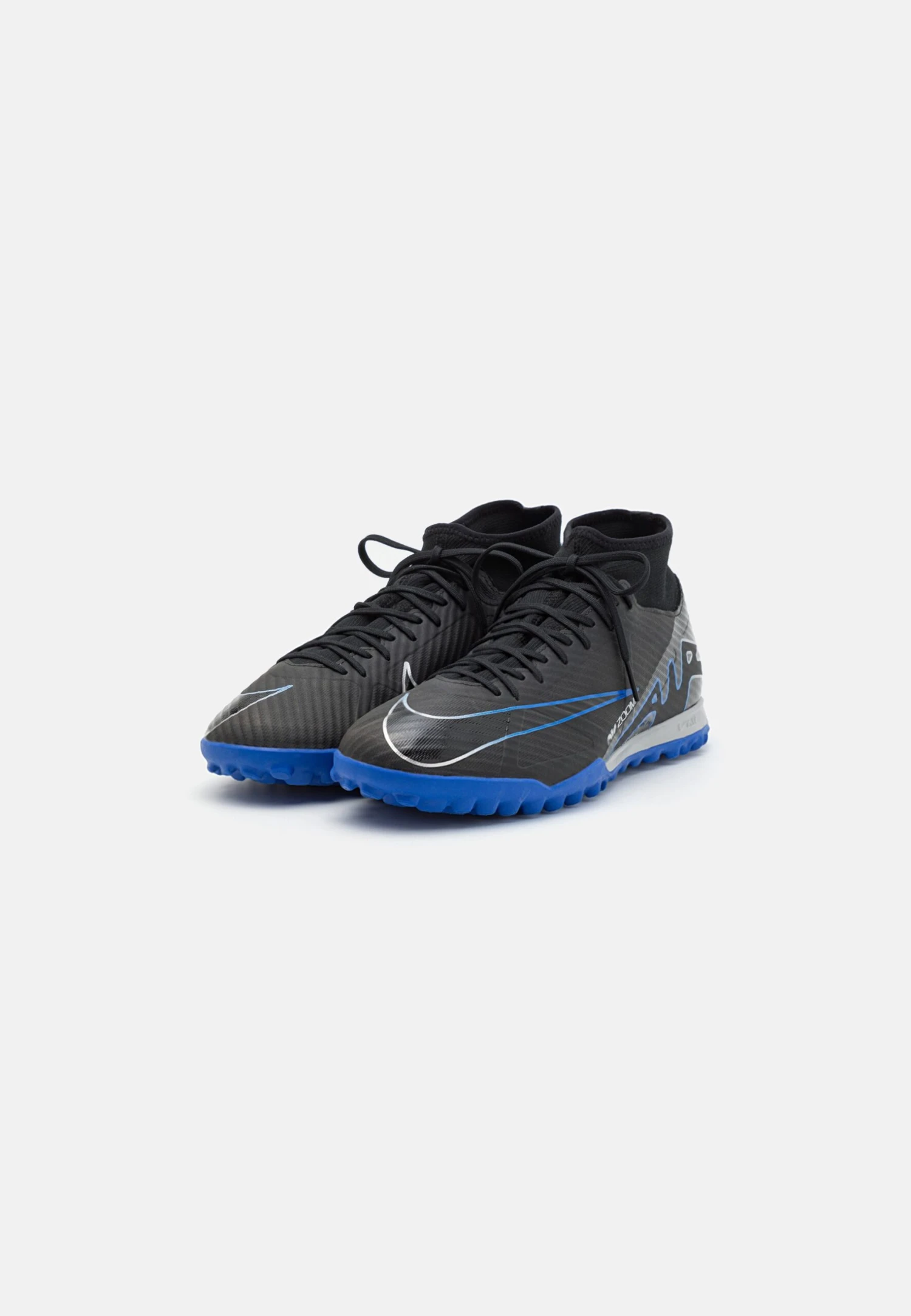 Nike Performance Zoom Mercurial 9 Academy Tf - Botas De Fútbol Multitacos - Black/Chrome/Hyper Royal - Imagen 2