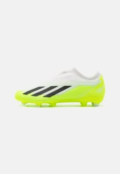 ADIDAS PERFORMANCE Crazyfast 3 Laceless Fg - Botas De FĂștbol Con Tacos - Footwear White/Core Black/Lucid Lemon