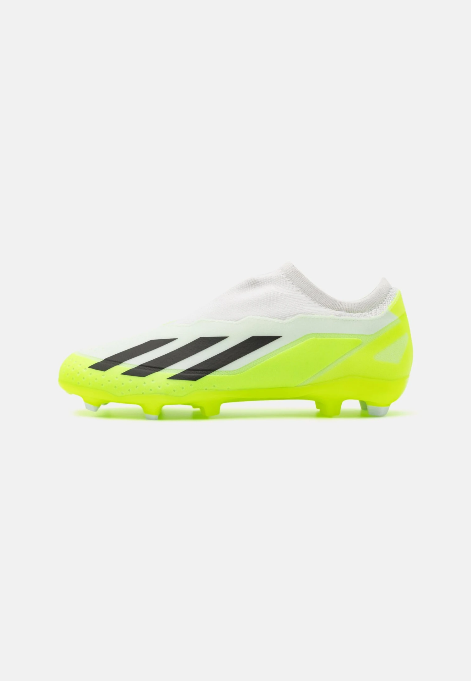 ADIDAS PERFORMANCE Crazyfast 3 Laceless Fg - Botas De Fútbol Con Tacos - Footwear White/Core Black/Lucid Lemon