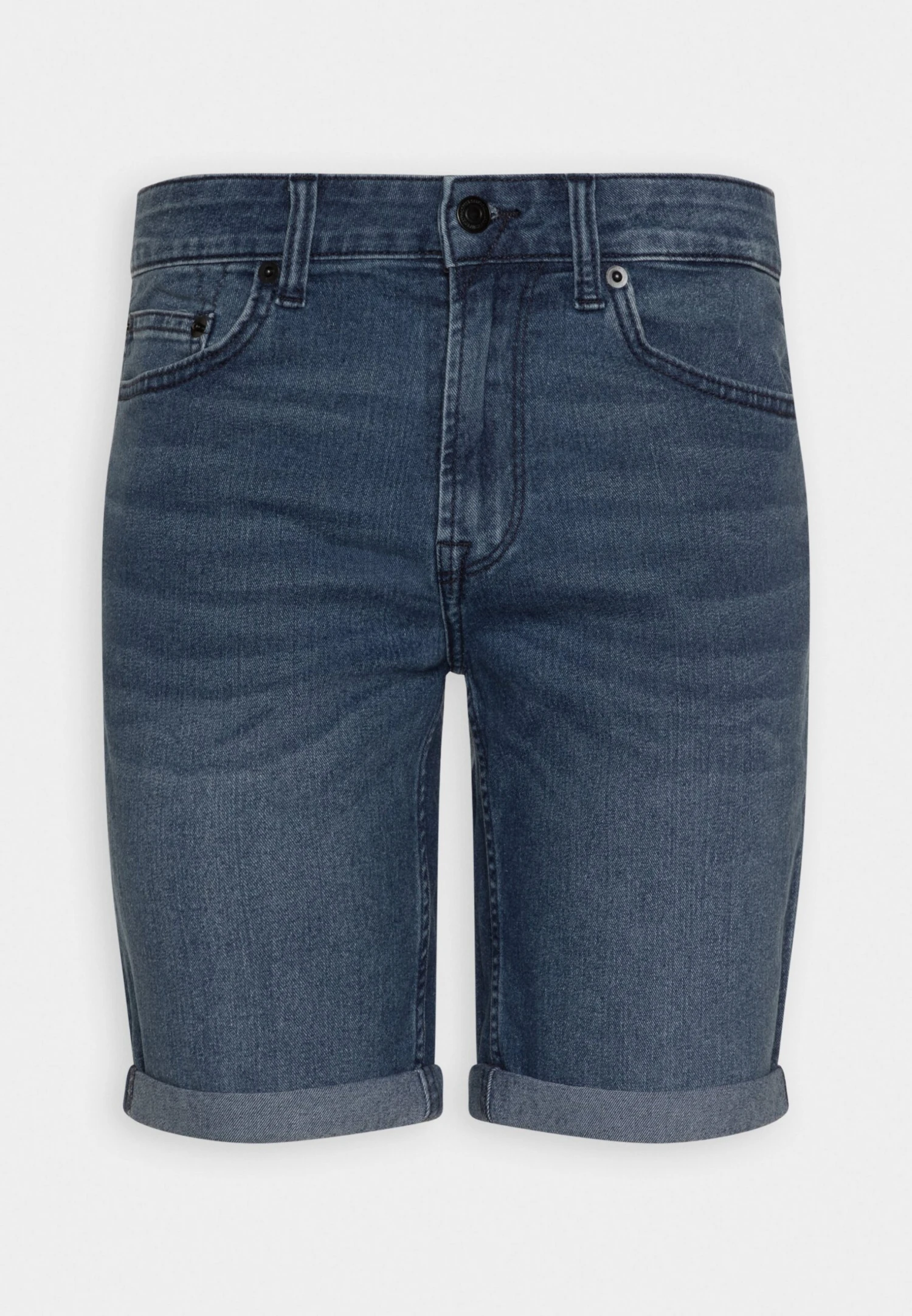 Only & Sons Onsply Life Fold Up - Shorts Vaqueros - Dark Blue Denim - Imagen 4