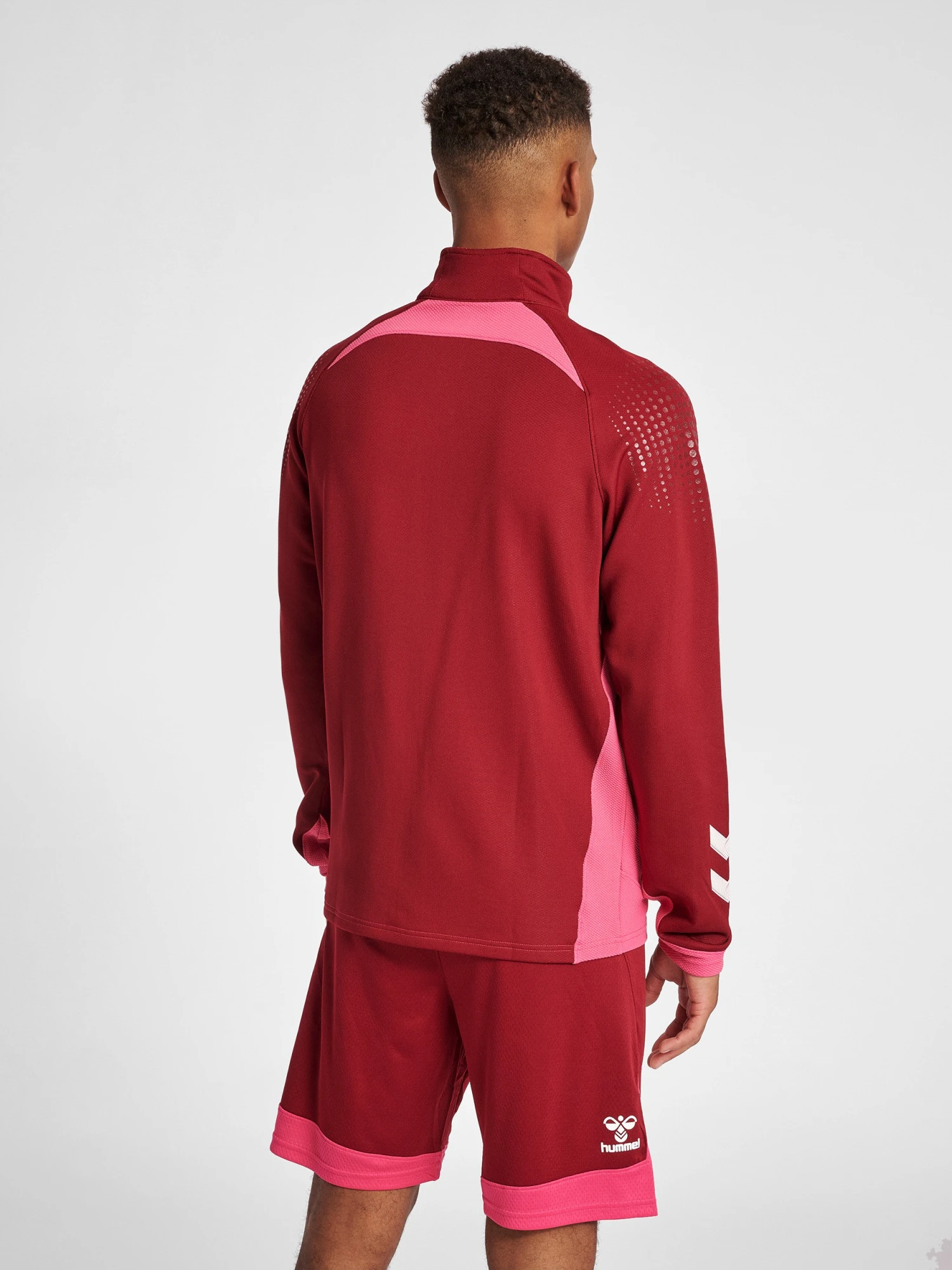 Hummel Hmllead Poly Zip Jacket - Chaqueta De Entrenamiento - Biking Red - Imagen 3