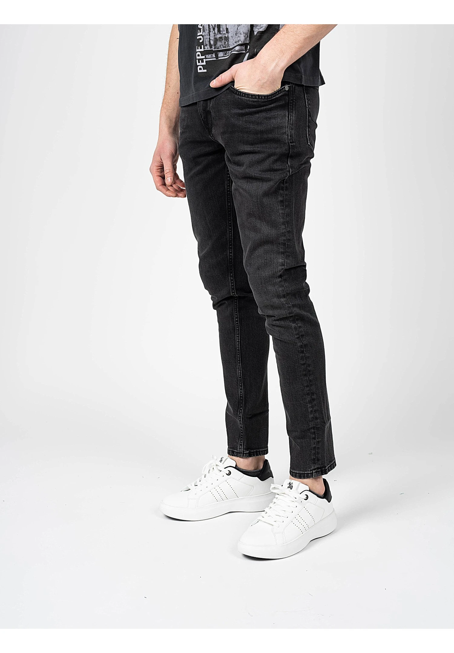 Pepe Jeans FinsburyPm206321Vr22- Vaqueros Slim Fit - Schwarz - Imagen 5