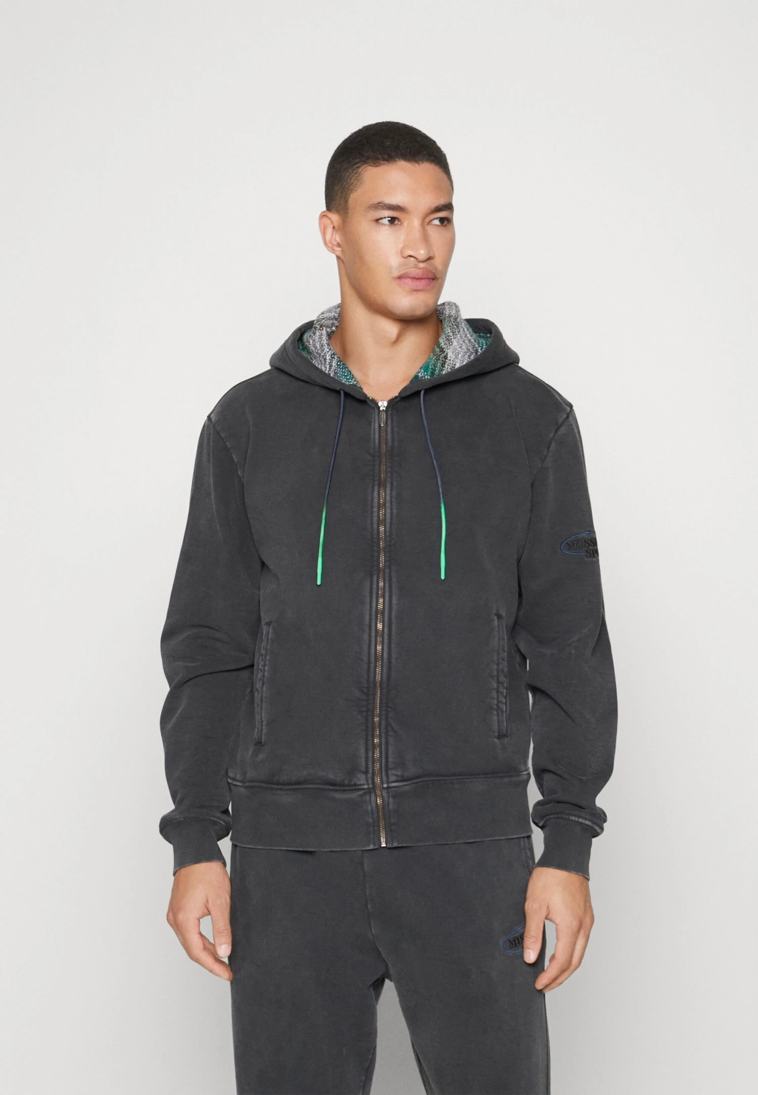 Hooded Open- Sudadera Con Cremallera - Grey Antracite - Imagen 3