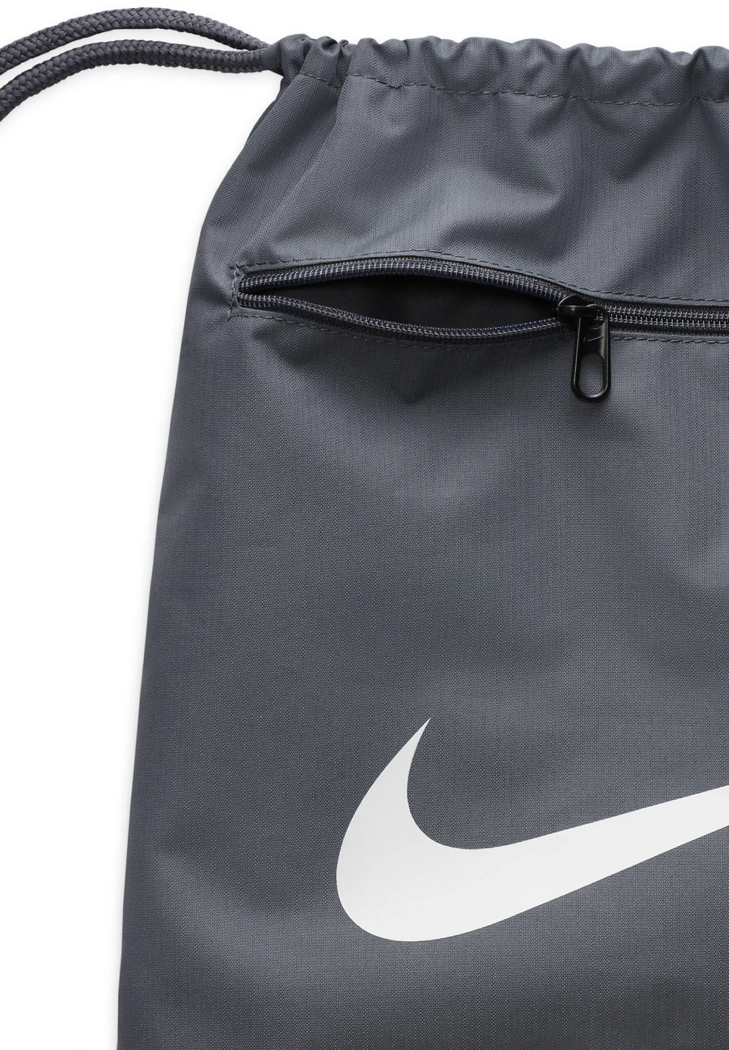 Nike Performance Brsla Drawstring - 9.5 (18L - Bolsa De Deporte - Flint Grey/Black/White - Imagen 3