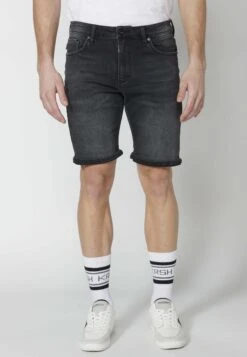 Koroshi Bermuda - Shorts Vaqueros - Black Denim