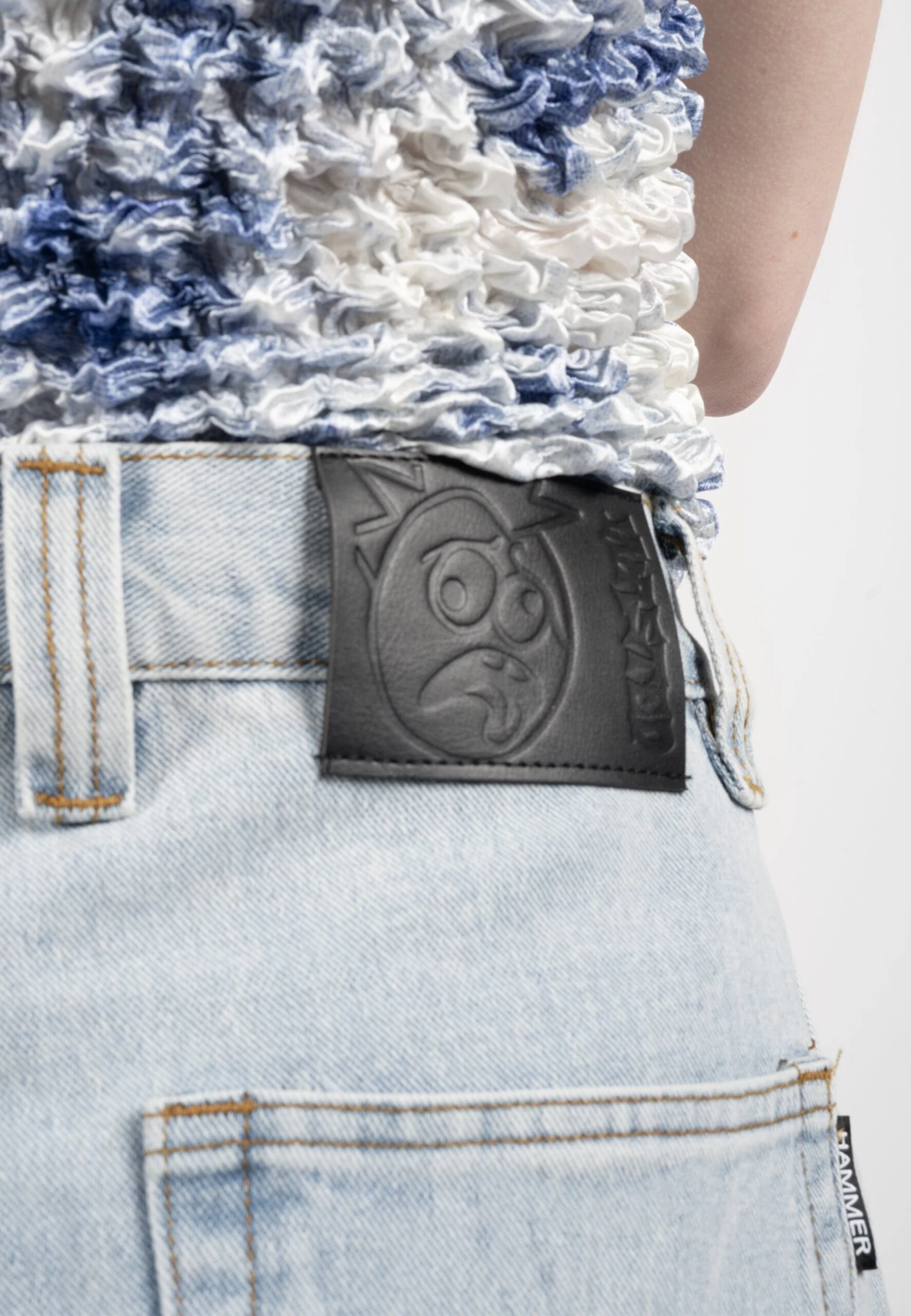 Hammer Unisex - Shorts Vaqueros - Light Blue - Imagen 4